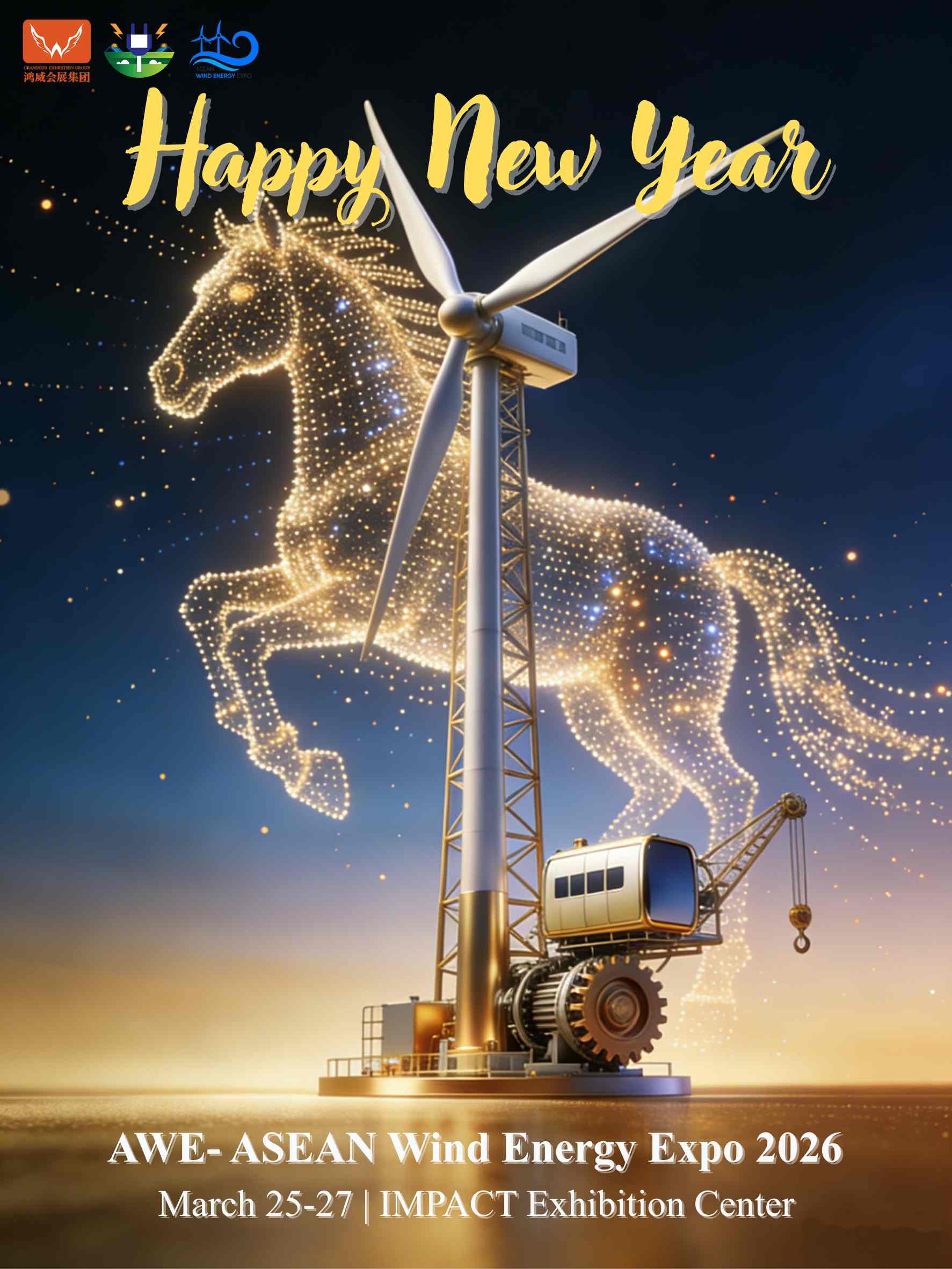 Happy Chinese New Year 2026 from AWE – ASEAN Wind Energy Expo